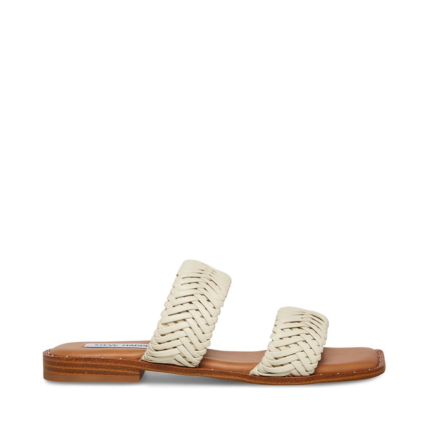 Sandalias Planas Steve Madden Sharyn Mujer Blancas | ES SW21E3